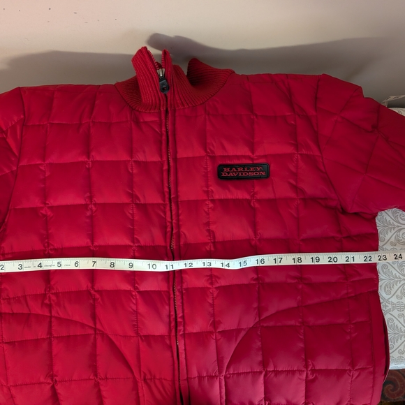 Harley-Davidson Ladies Red Puffer Jacket Size L - Picture 12 of 15